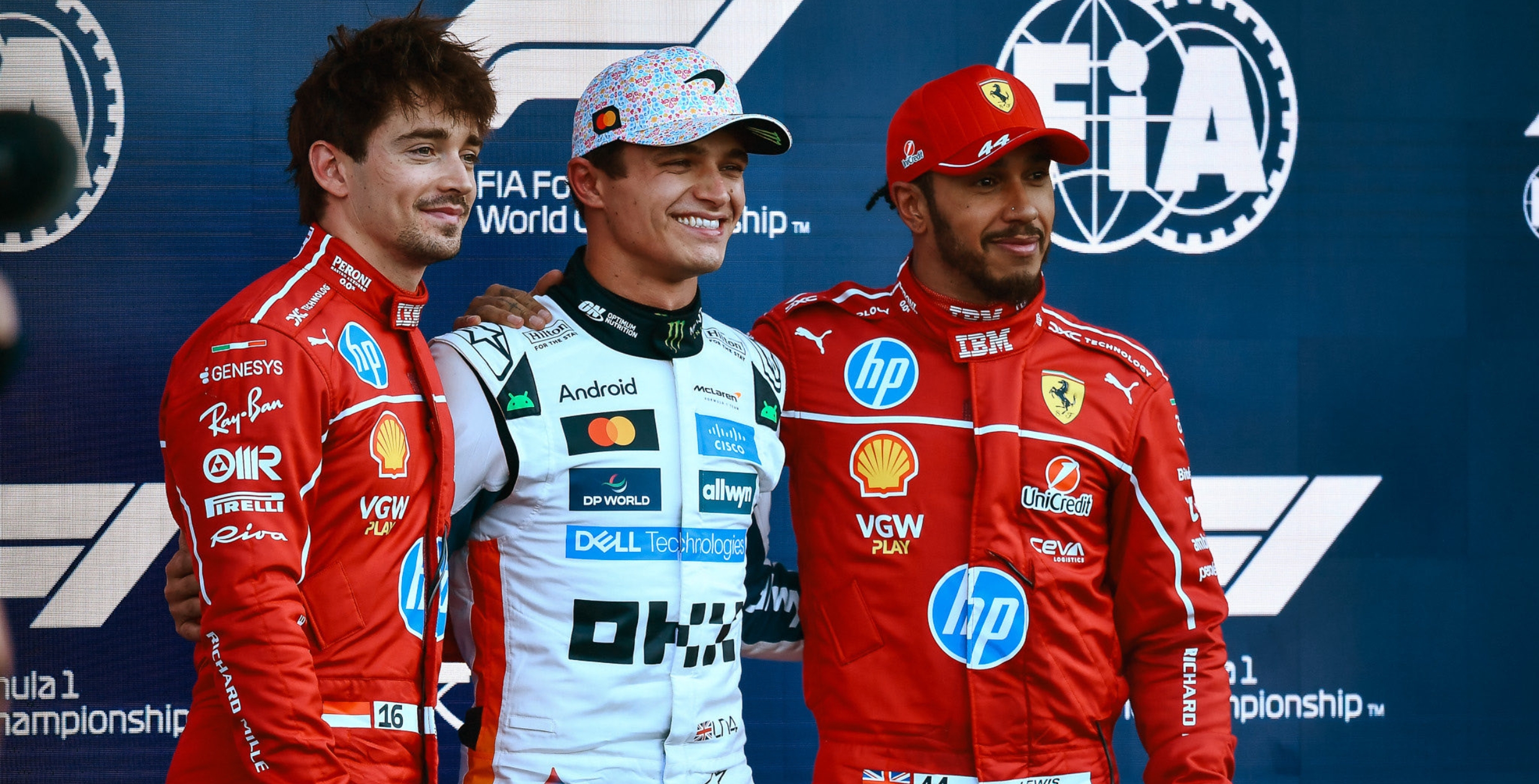 Leclerc, Norris and Hamilton Mexico GP leclerc, norris and hamilton mexico gp