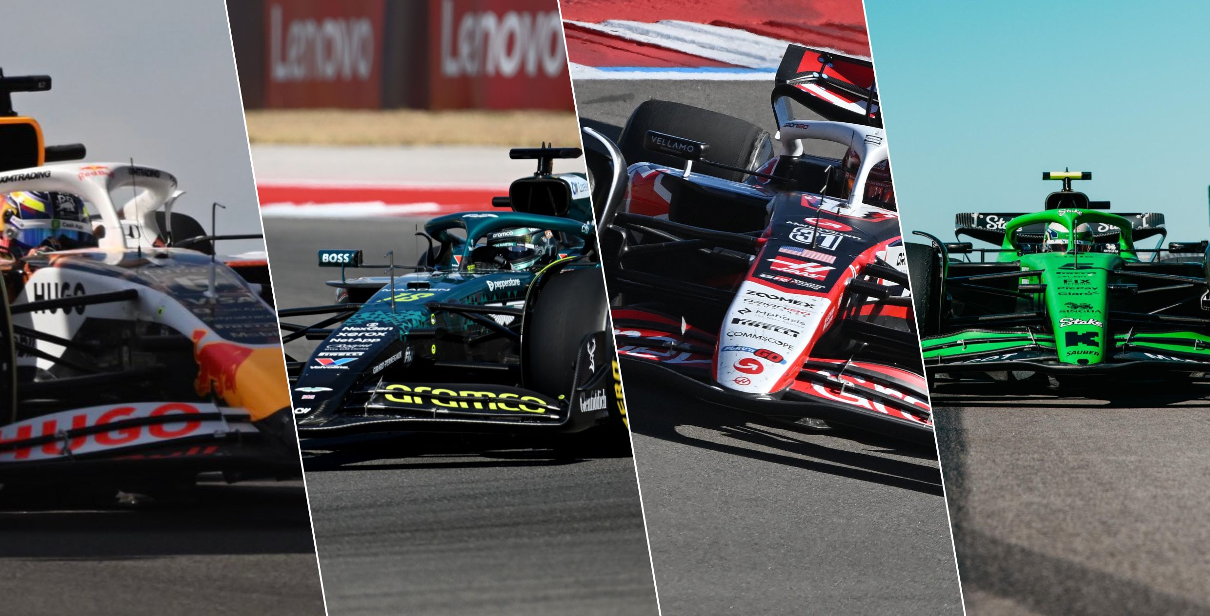 Racing Bulls, Aston Martin, Haas, Kick Sauber racing bulls, aston martin, haas, kick sauber