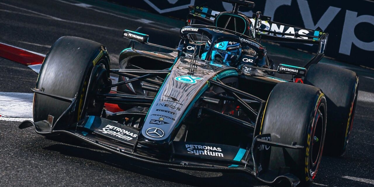 George Russell Leads Mercedes 1-2 in Red-Flagged Azerbaijan GP FP2